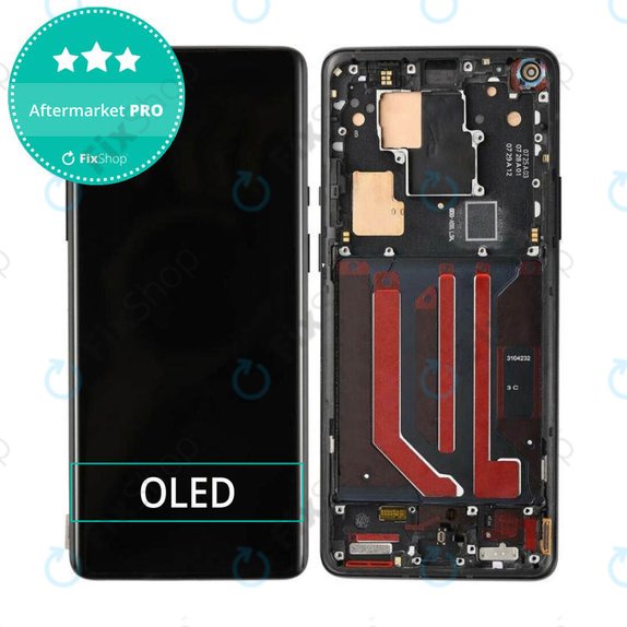 OnePlus 8 Pro - LCD Kijelző + Érintőüveg + Keret (Onyx Black) OLED