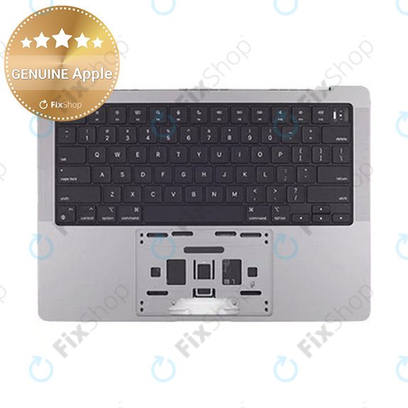 Felső billentyűzetkeret MacBook Pro 14", A2442 (2021), A2779 (2023), US billentyűzettel és akkumulátorral, Space Gray, 661-21972, Genuine Apple