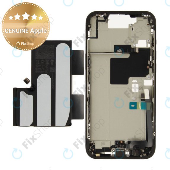 Középső keret akkumulátorral | iPhone 16 Pro Max | Black Titanium | ZD076-00693 | Genuine Apple
