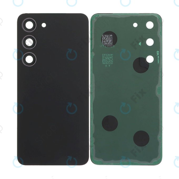 Samsung Galaxy S23 S911B - Akkumulátor Fedőlap Komplett (Phantom Black)
