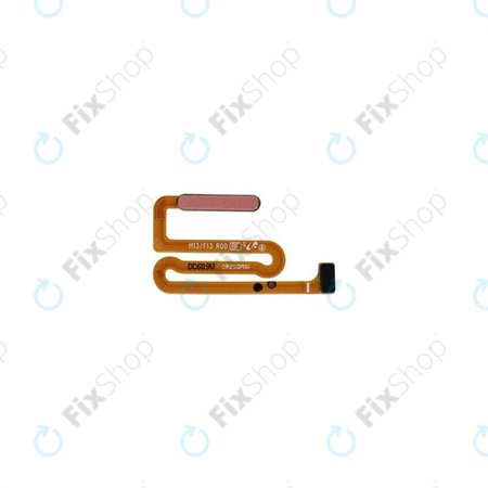 Samsung Galaxy M13 M135F - Ujjlenyomat Érzékelő + Flex Kábel (Orange Copper) - GH96-15216B Genuine Service Pack