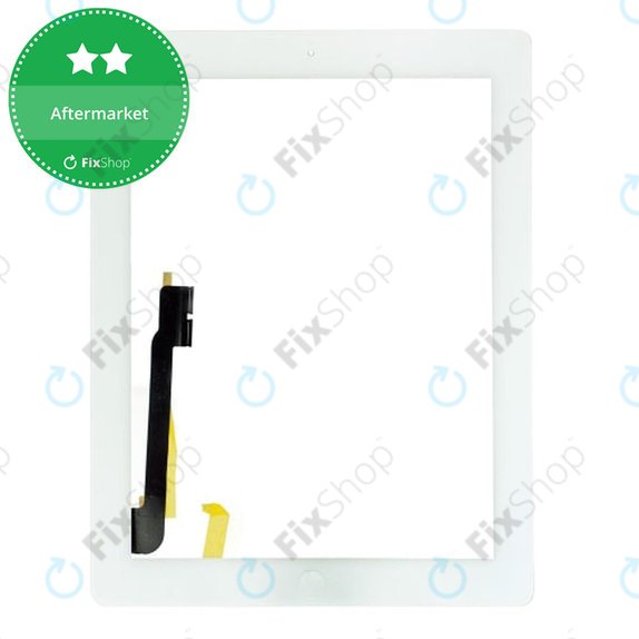 Érintőüveg Home gombbal iPad 3, iPad 4, White