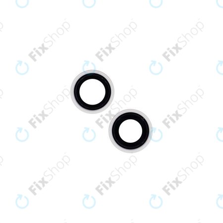 Apple iPhone 14, 14 Plus - Visszapillantó Üveg Kerettel (Starlight) - 2db