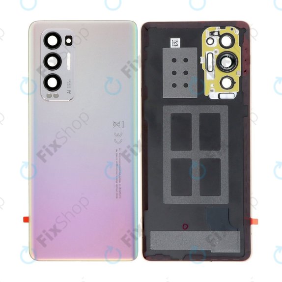 Oppo Find X3 Neo - Akkumulátor Fedőlap Komplett (Galactic Silver)