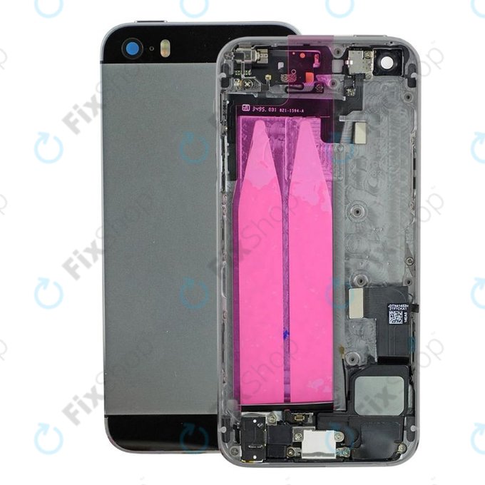 Apple iPhone SE - Hátsó Ház Apró Alkatrészekkel (Space Gray)