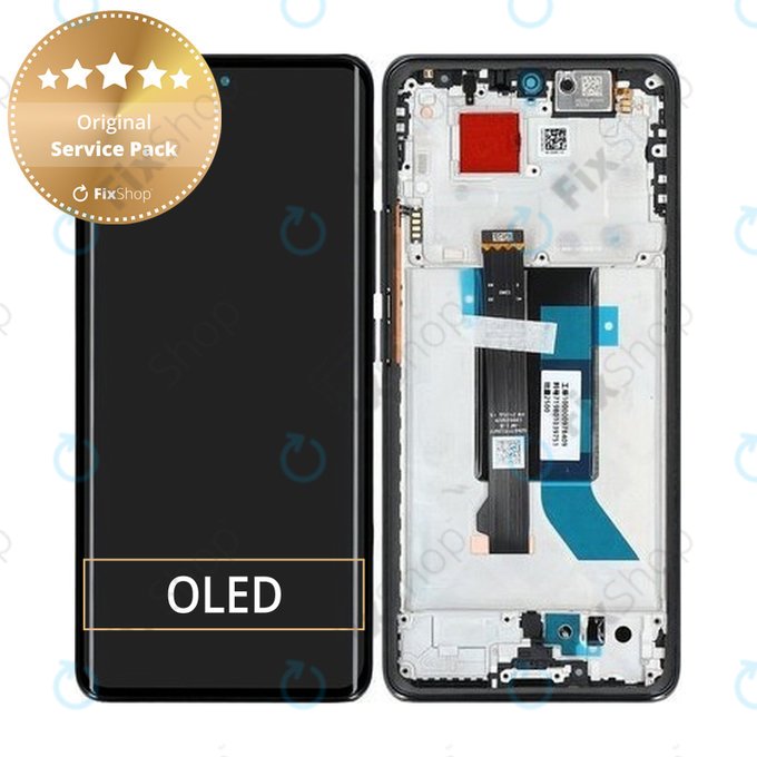 Xiaomi Poco X7 24095PCADG - LCD Kijelző + Érintőüveg + Keret (Black) - 5600010O16P00 Genuine Service Pack