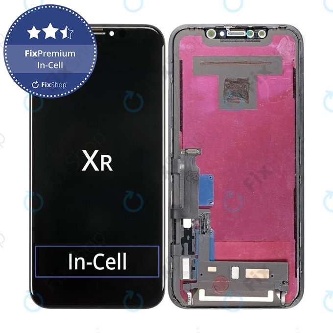 Apple iPhone XR - LCD Kijelző + Érintőüveg + Keret In-Cell FixPremium