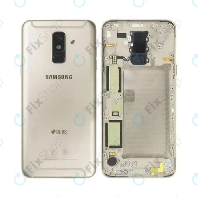 Samsung Galaxy A6 Plus A605 (2018) - Akkumulátor Fedőlap (Gold) - GH82-16431D Genuine Service Pack