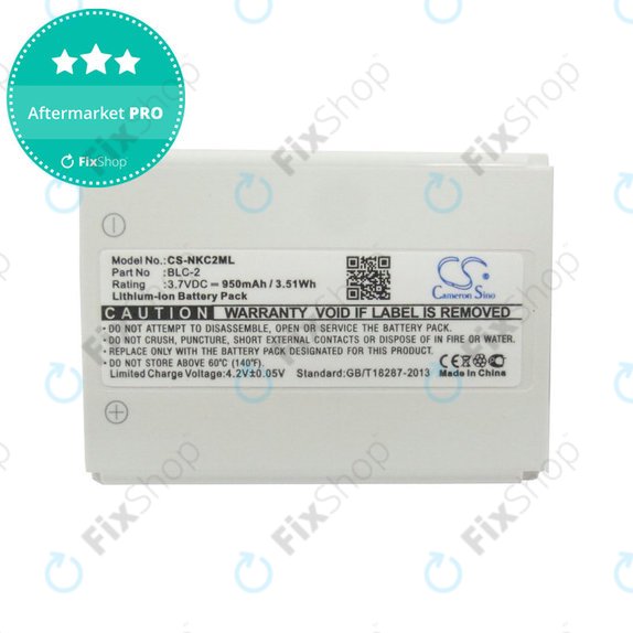 Akkumulátor Nokia 1220, 1221, 3310, 950mAh, Li-Ion, 3.7V, BLC-2, HQ