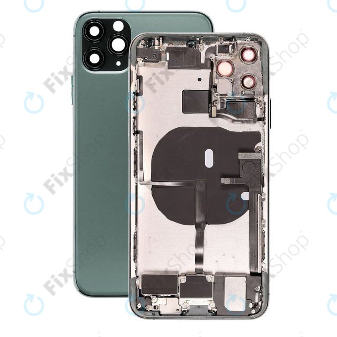 Apple iPhone 11 Pro Max - Hátsó Ház Apró Alkatrészekkel (Green)