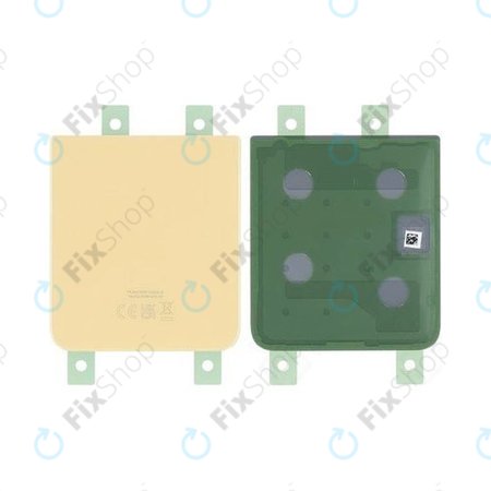 Samsung Galaxy Z Flip 4 F721B - Akkumulátor Fedőlap B/G (Yellow) - GH82-29654G Genuine Service Pack