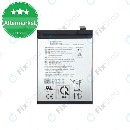 OnePlus Nord N10 5G - Akkumulátor 4300mAh BLP815