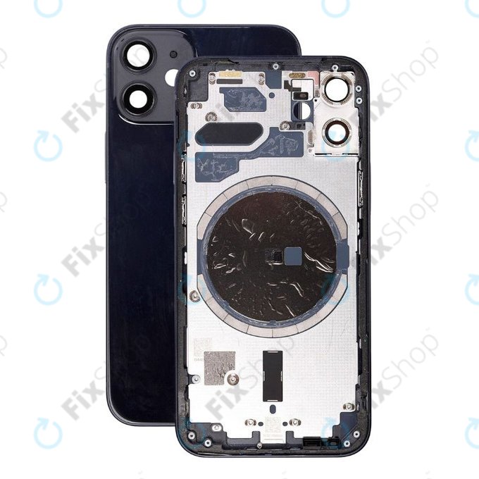 Apple iPhone 12 Mini - Hátsó Ház (Black)