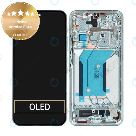 Xiaomi 14 23127PN0CC - LCD Kijelző + Érintőüveg + Keret (Jade Green) - 56000600N300 Genuine Service Pack