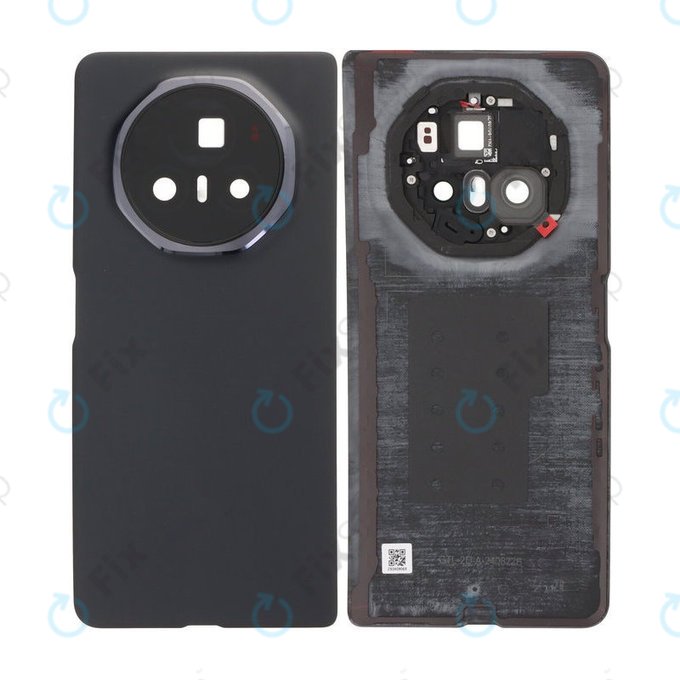 Honor Magic V3 - Akkumulátor Fedőlap Komplett (Velvet Black)