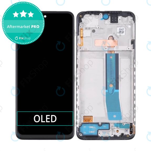 Xiaomi Redmi Note 11, 11S, Poco M4 Pro 4G - LCD Kijelző + Érintőüveg + Keret (Graphite Grey) OLED