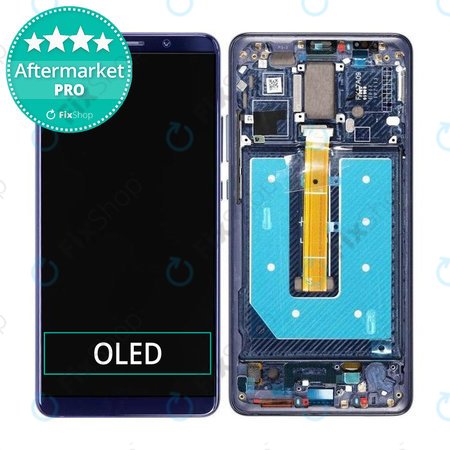 Huawei Mate 10 Pro - LCD Kijelző + Érintőüveg + Keret (Midnight Blue) OLED