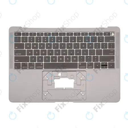 Apple MacBook Air 13" A1932 (2018 - 2019) - Felső Billentyűzet Keret + Billentyűzet US (Space Gray)