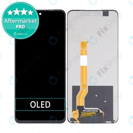 Realme C55 - LCD Kijelző + Érintőüveg (Black) OLED