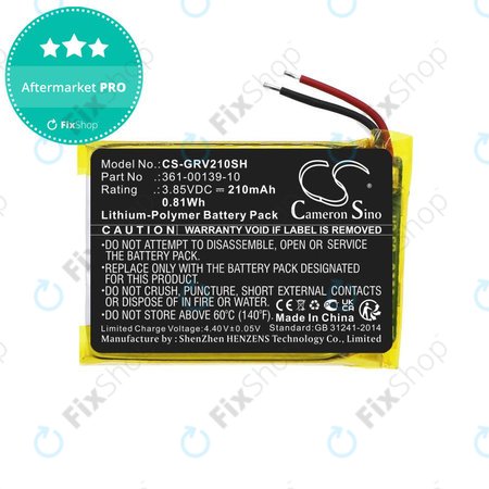 Akkumulátor Garmin Venu 2, 210mAh, Li-Pol, 3.85V, 361-00139-10, HQ