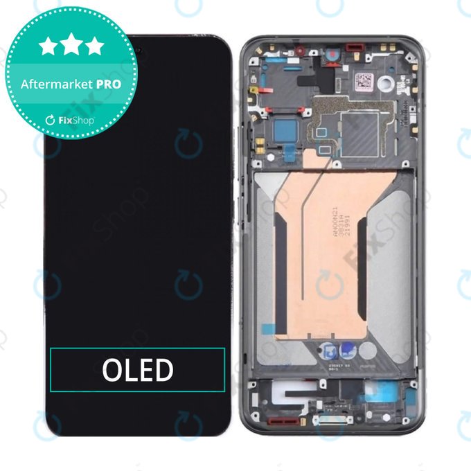 Xiaomi 14 23127PN0CC - LCD Kijelző + Érintőüveg + Keret (Black) OLED