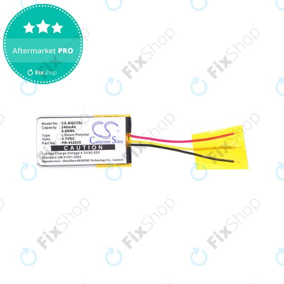 Akkumulátor Bose QC20, 240mAh, Li-Pol, 3.7V, PR-452035, HQ