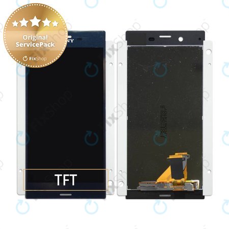 Sony Xperia XZ F8331 - LCD Kijelző + Érintőüveg (Forest Blue) - 1304-9085 Genuine Service Pack