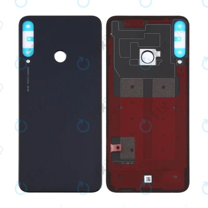 Huawei P40 Lite E - Akkumulátor Fedőlap (Midnight Black)