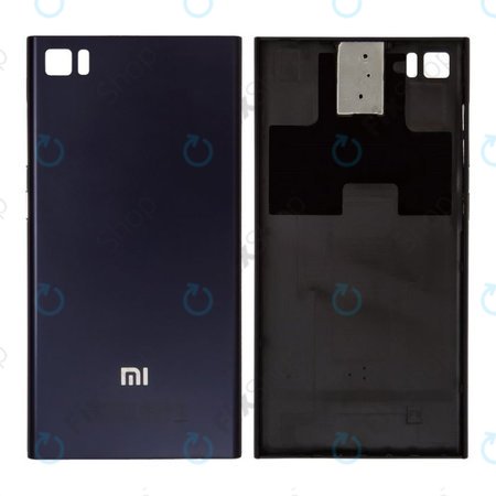 Xiaomi Mi3 - Akkumulátor Fedőlap (Black)