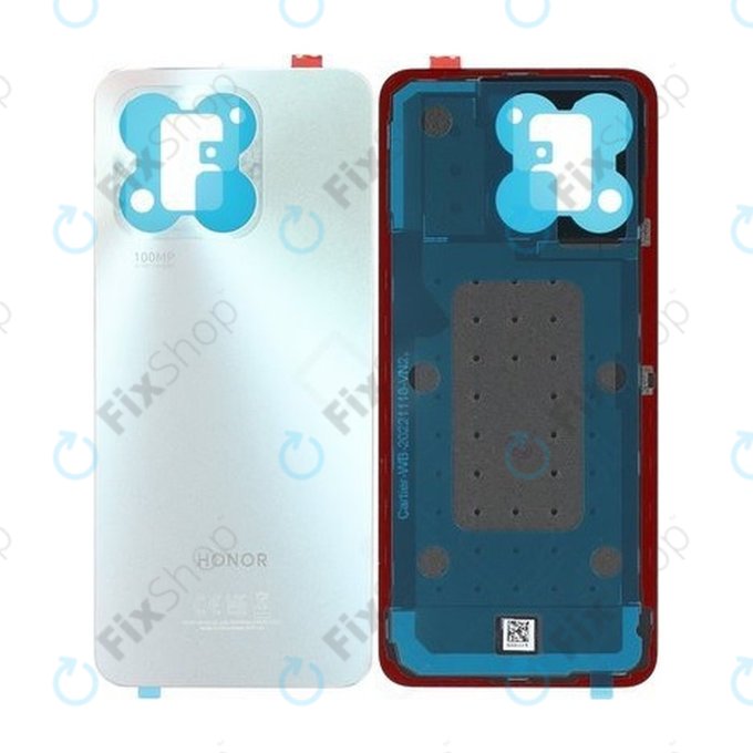 Honor X8a - Akkumulátor Fedőlap (Titanium Silver) - 0235AEUR Genuine Service Pack