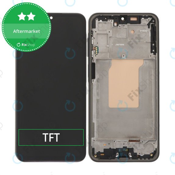 Samsung Galaxy A26 A266E - LCD Kijelző + Érintőüveg + Keret (Black) TFT
