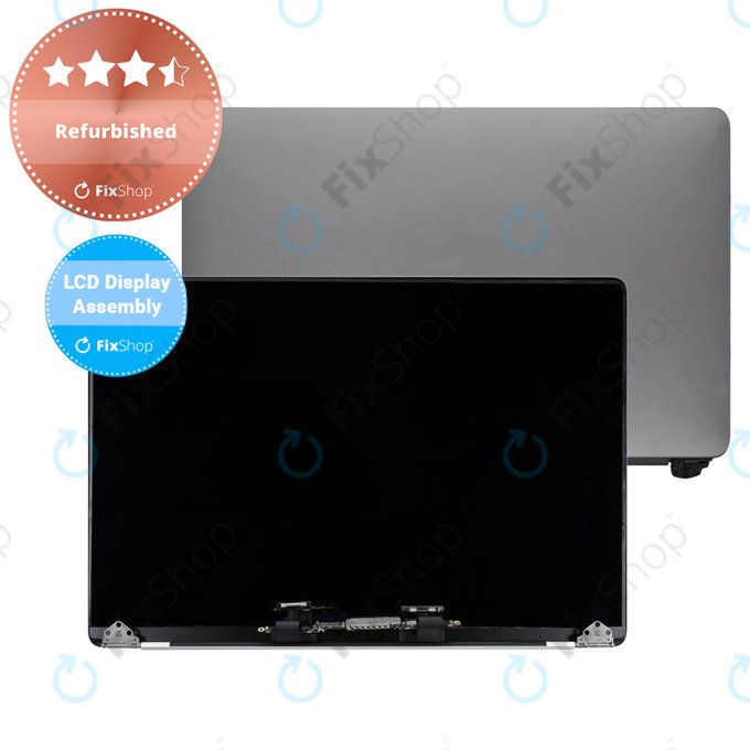 Apple MacBook Pro 15" A1707 (Late 2016 - Mid 2017) - LCD Kijelző + Előlapi Üveg + Fedőlap (Space Gray) Refurbished