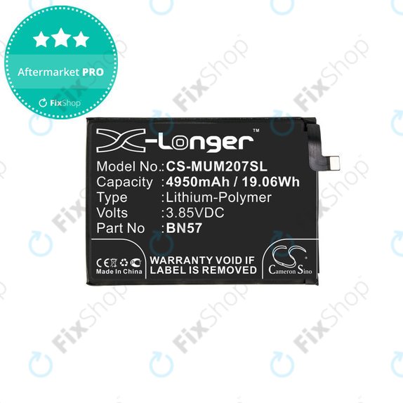 Xiaomi Poco X3 NFC, X3 Pro - Akkumulátor BN57 4950mAh HQ