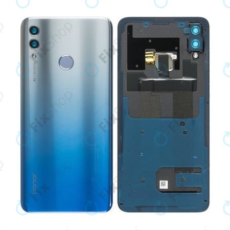 Huawei Honor 10 Lite - Akkumulátor Fedőlap + Ujjlenyomat Érzékelő (Sky Blue) - 02352HUX Genuine Service Pack