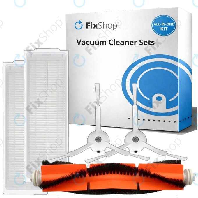 Pótalkatrész készlet Xiaomi Mi Robot Vacuum Mop 2 Pro, 2 Lite (1x Főkefe, 2x Szűrő, 2x Oldalkefe)