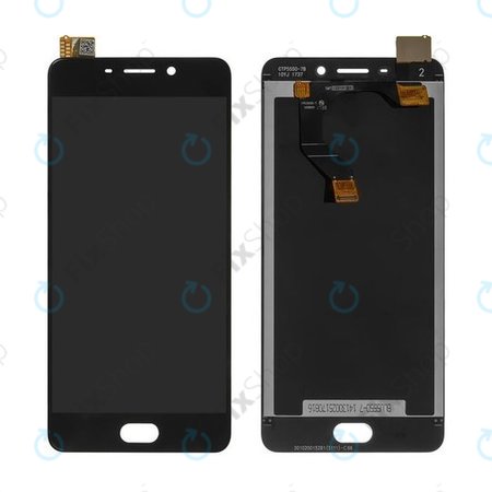 Meizu M6 Note - LCD Kijelző + Érintőüveg + Keret (Black) TFT