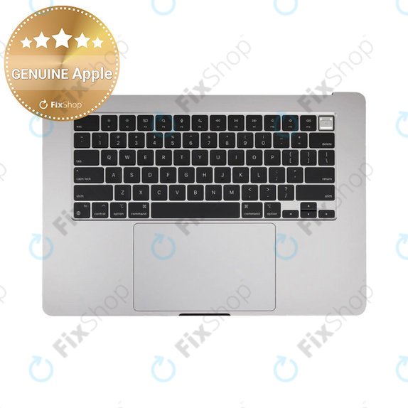 Felső billentyűzetkeret MacBook Air 15", A3114 (2024), US billentyűzettel és akkumulátorral, Space Gray, 661-40266, Genuine Apple