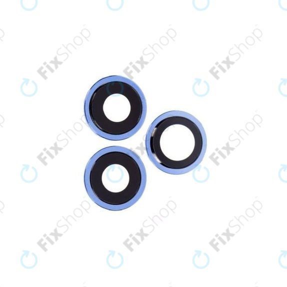 Apple iPhone 12 Pro - Visszapillantó Üveg Kerettel (Blue) - 3db