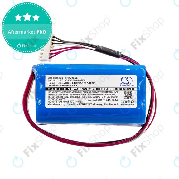 Akkumulátor Marshall Kilburn II, II V2, 6400mAh, Li-Ion, 7.4V, TF18650-3200-4S2PA, HQ
