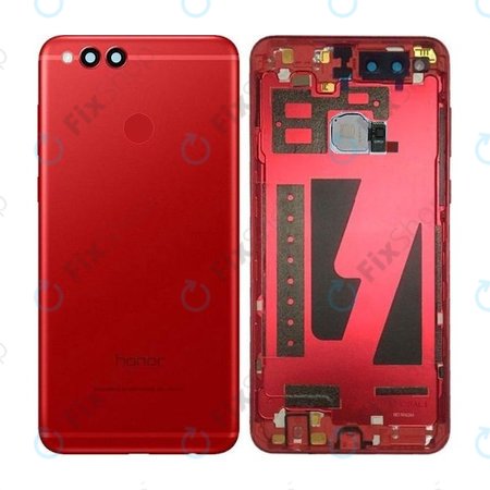 Huawei Honor 7X - Akkumulátor fedőlap (Piros) - 02351UST