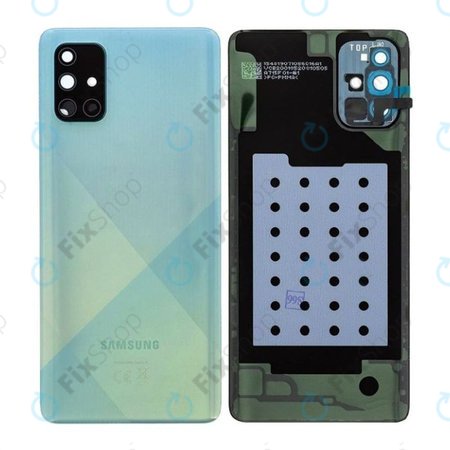 Samsung Galaxy A71 A715F - Akkumulátor Fedőlap (Prism Crush Blue) - GH82-22112C Genuine Service Pack