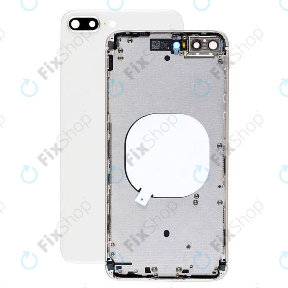 Apple iPhone 8 Plus - Hátsó Ház (Silver)