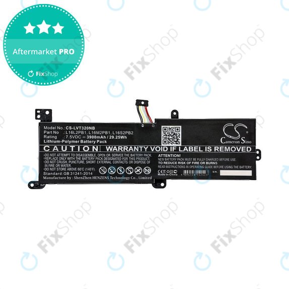Akkumulátor Lenovo 320, 330, 520, Ideapad 320, 330, S145, 3900mAh, Li-Pol, 7.5V, L16L2PB1, HQ