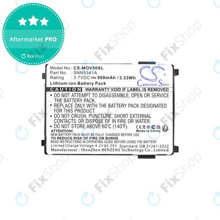 Akkumulátor Motorola V3688, V2188, L2000, V998+, 900mAh, Li-Ion, 3.7V, SNN5341A, HQ