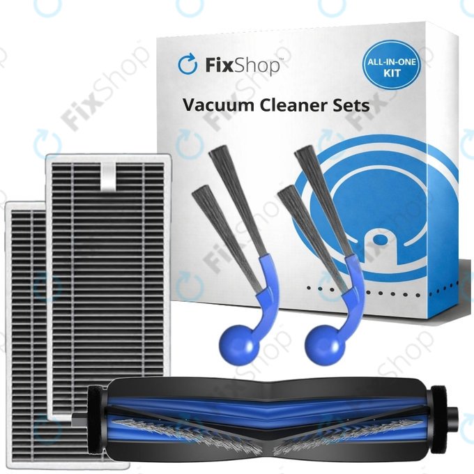 Pótalkatrész készlet Ecovacs T80 Omni, T80 (1x Főkefe, 2x Szűrő, 2x Oldalkefe)