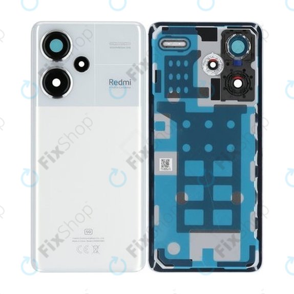 Xiaomi Redmi Note 13 Pro+ 23090RA98C - Akkumulátor Fedőlap (Moonlight White) - 560033N16U00 Genuine Service Pack