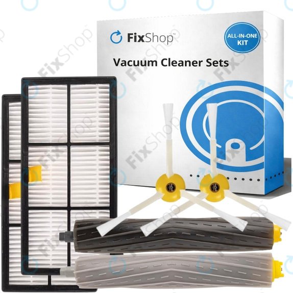 Pótalkatrész készletiRobot Roomba 800, 900-series (1 pár főkefe, 2x Szűrő, 2x Oldalkefe)
