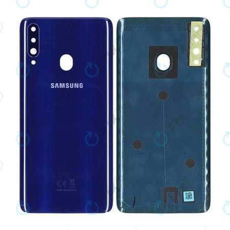 Samsung Galaxy A20s A207F - Akkumulátor Fedőlap (Blue) - GH81-19447A Genuine Service Pack