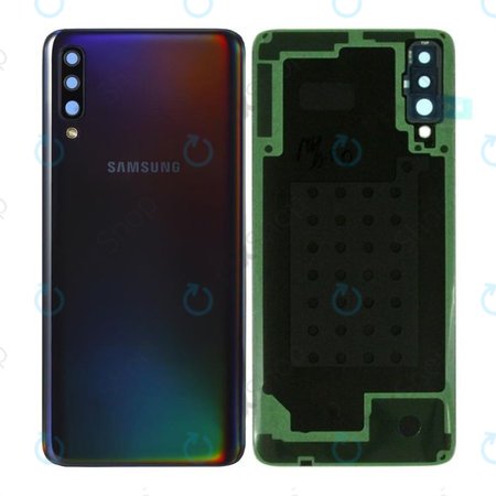 Samsung Galaxy A70 A705F - Akkumulátor Fedőlap (Black) - GH82-19796A, GH82-19467A Genuine Service Pack