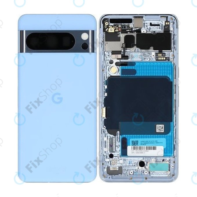 Google Pixel 8 Pro GC3VE, G1MNW - Akkumulátor Fedőlap (Bay) - G949-00695-01 Genuine Service Pack